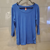 Chandail voici bleu mamche 3/4