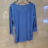 Chandail voici bleu mamche 3/4