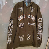 Veste à capuchon headrush vert forêt (H22M-2900-N044)