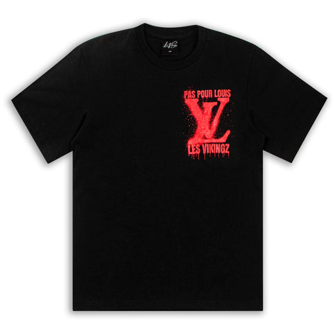 T-Shirt Les Vikingz ‘‘LV Pas Pour Louis’’ rouge