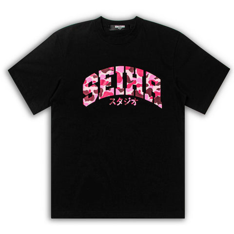 T-Shirt Seiha Studios Camo - Rose