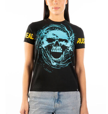 T-Shirt Headrush ‘Tornado Skull’ Femme