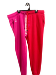 Pantalon kangol rose et rouge