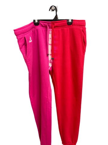 Pantalon kangol rose et rouge