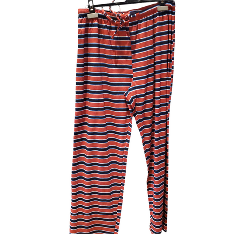 Pyjama nathalie rouge blanc bleu ligné