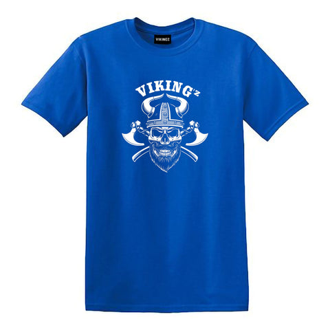 T-Shirt Vikingz Head Bleu