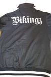 Veste Lv VIKINGZ NOIR bande blanche  brodé blanc