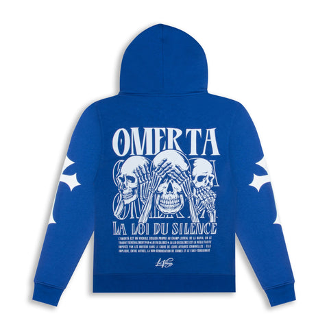 Hoodie à Zip Vikingz Omerta - Bleu
