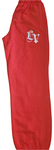 Jogging LV rouge brodé blanc poche avec zipper