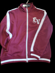 Veste Lv VIKINGZ bourgogne bande blanche  brodé blanc