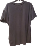 Tshirt kangol noir rebord manche rouler