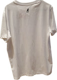 Tshirt kangol blanc logo arriere noir