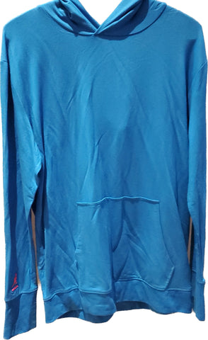 Longsleeve bleu a capuche kangol