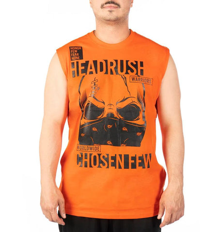 WORLDWIDE WARRIORS SLEEVELESS TEE ORANGE