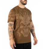 T-Shirt Headrush ‘Death Ride’ Brun Homme