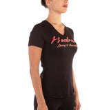 THE DEMISE V-NECK TEE BLACK