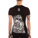 THE PALLID THREAT V-NECK TEE BLACK